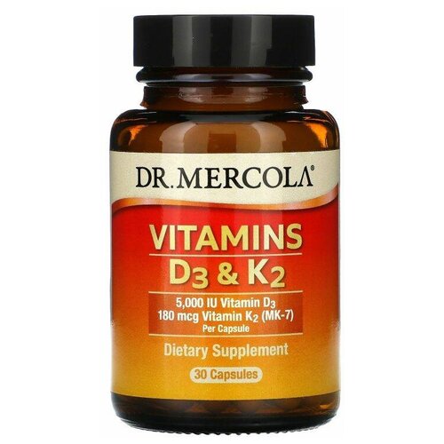    Dr. Mercola Vitamins D3 & K2, 110 , 30 .  -     , -  