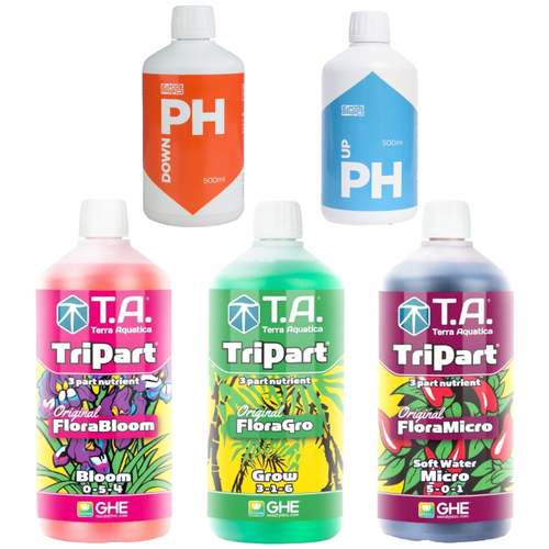     GHE flora Series (TriPart T.A.) Grow/Bloom/Micro 3  1 SW (  )+ E-MODE pH Up/pH Down 2   0,5  -     , -  