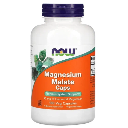   NOW Magnesium Malate Caps 180 veg capsules ( )  -     , -  