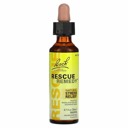 ���� Bach, ����� ��� ������ ������� ����������� ������������� �������� Original Flower Remedies, Rescue Remedy, 20 ��