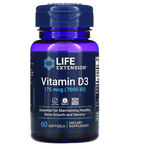 ���� Life Extension Life Extension, ������� D3, 175 ��� (7000 ��), 60 ������ ����������� ������