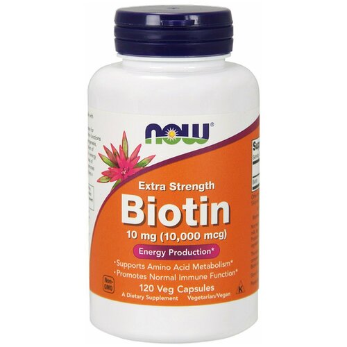   Biotin 10000 mcg 120   NOW Foods  -     , -  