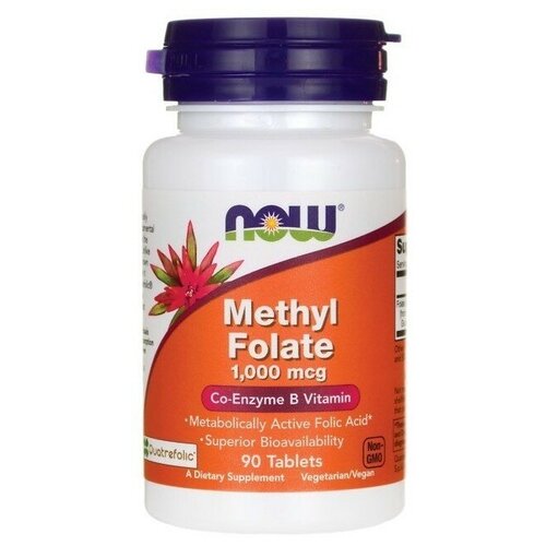 ���� NOW Methyl Folate 1,000 Mcg, 90 ���.