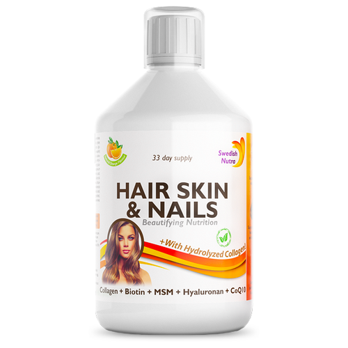 ���� �������� ��������� ��� ����, ����� � ������ Hair Skin & Nails SWEDISH NUTRA, 500 ��, 33 ������
