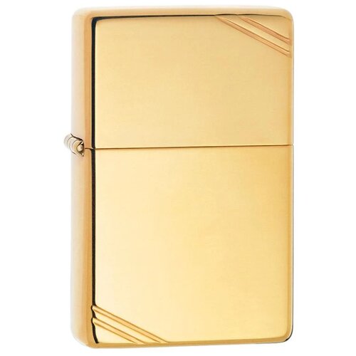      ZIPPO 270 Vintage with Slashes Series 1937   High Polish Brass  -     , -  