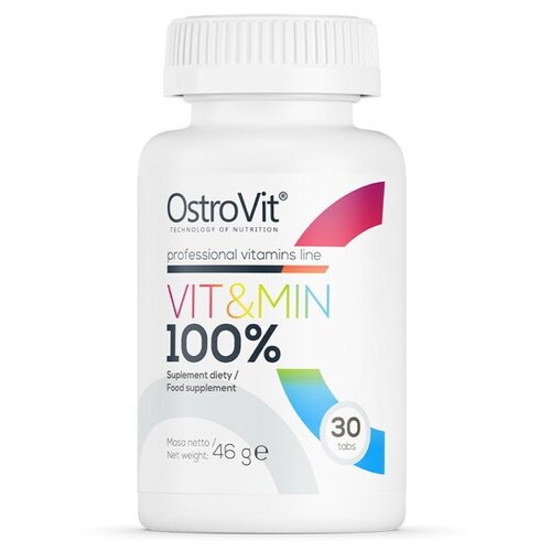 ���� �������� ������������� OstroVit 100% Vit&Min, 30 ��������