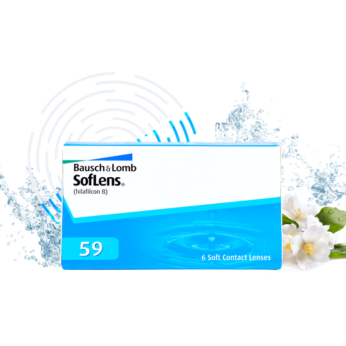     Bausch & Lomb SofLens 59, 6 ., R 8,6, D -5  -     , -  