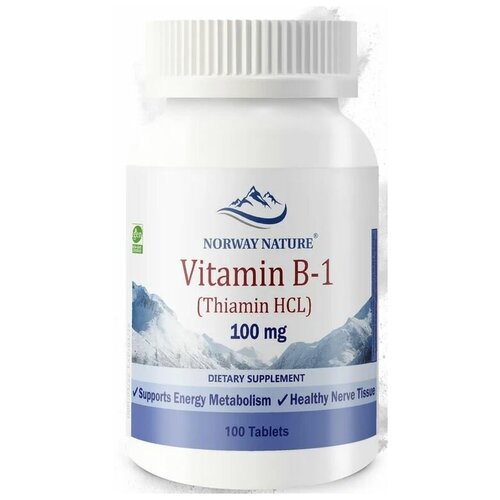 ���� Norway Nature Vitamin B-1 Thiamin HCL 100 �� (������� �-1 ������ �����������) 100 �������� (Norway Nature)
