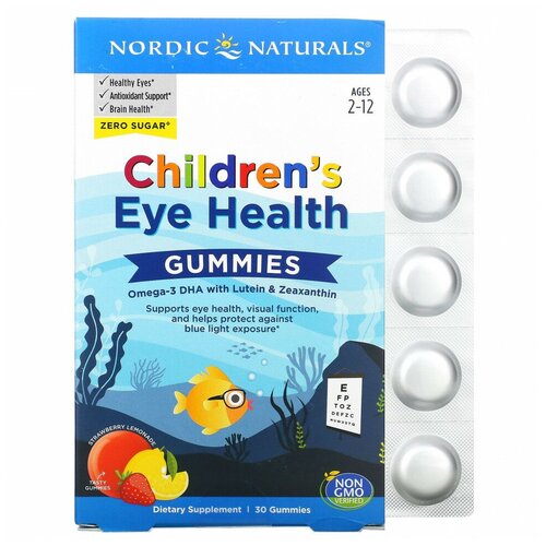 ���� Nordic Naturals, ����������� ���������� ��� �������� ����, ��� ����� �� 2 �� 12 ���, �� ������ ����������� ��������, 30 ����������� ����������