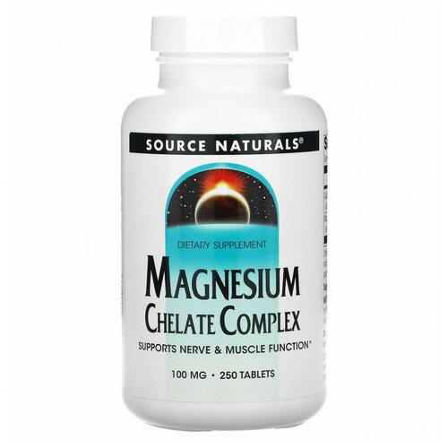   Source Naturals Magnesium Chelate ( ) 100  250   -     , -  