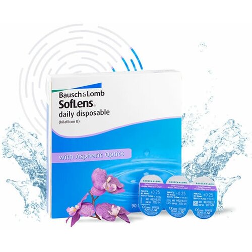     Bausch & Lomb Soflens Daily Disposable, 90 ., R 8,6, D -5  -     , -  