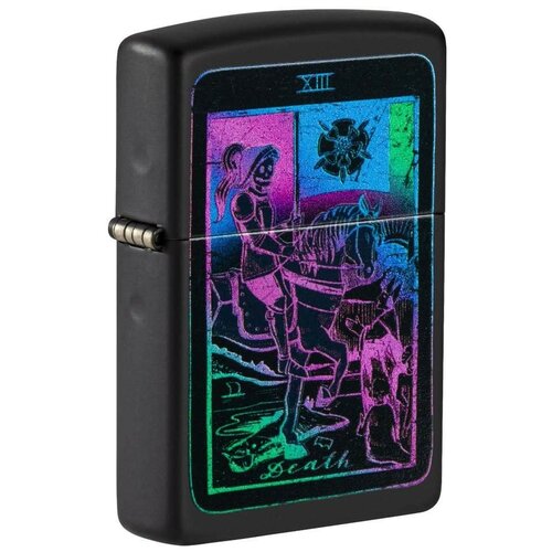    Zippo 49698  Tarot Card Black Matte  -     , -  