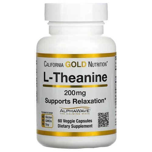   California Gold Nutrition L-Theanine AlphaWave . ., 200 , 50 , 60 .  -     , -  