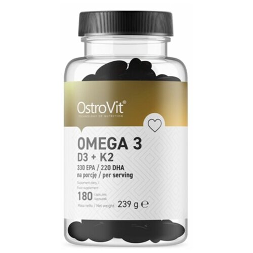     OstroVit Omega 3 D3 + K2 (180 )  -     , -  