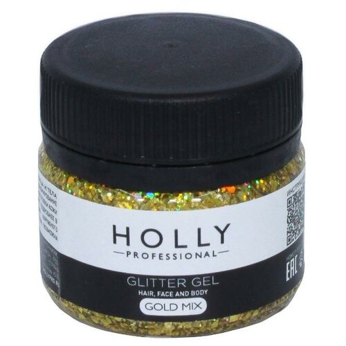   Holly Professional    ,    GLITTER GEL Holly Professional, Gold Mix, 20   -     , -  