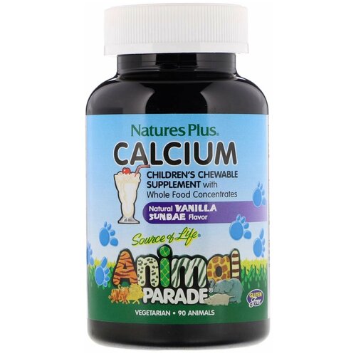 ���� NaturesPlus, Animal Parade, Calcium, Sugar Free, �������, ����������� ������� ��� �����, ���� ���������� ����������, ��� ������, 90 ��������