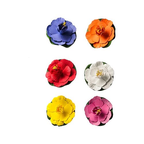 купить онлайн Inbloom роза декоративная для пруда, пвх, 10см, 6 цветов магазин - доставка и заказ по Москве, Санкт-Петербургу, СНГ и России