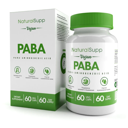    NaturalSupp Vegan PABA, 60 .  -     , -  