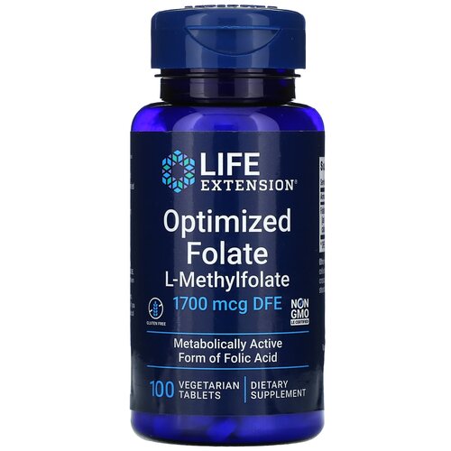    Life Extension Optimized Folate, 50 , 100 .  -     , -  